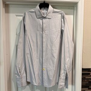 Calvin Klein Men's Light Gray Dress Shirt